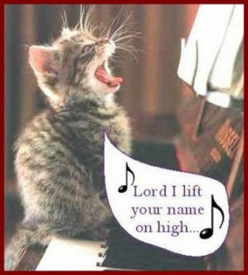 The first thing people associate with the term worship is singing in church.  If that's the case, and let's be honest here, some of people around us, their singing could hardly be called worship.  It either sounds like a remote controlled airplane or an air raid siren.